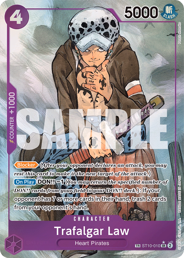 Trafalgar Law (Treasure Rare) One Piece card (ST10-010, 500 Years in the Future)