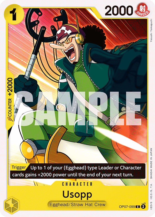 Usopp One Piece card (OP07-099, 500 Years in the Future)