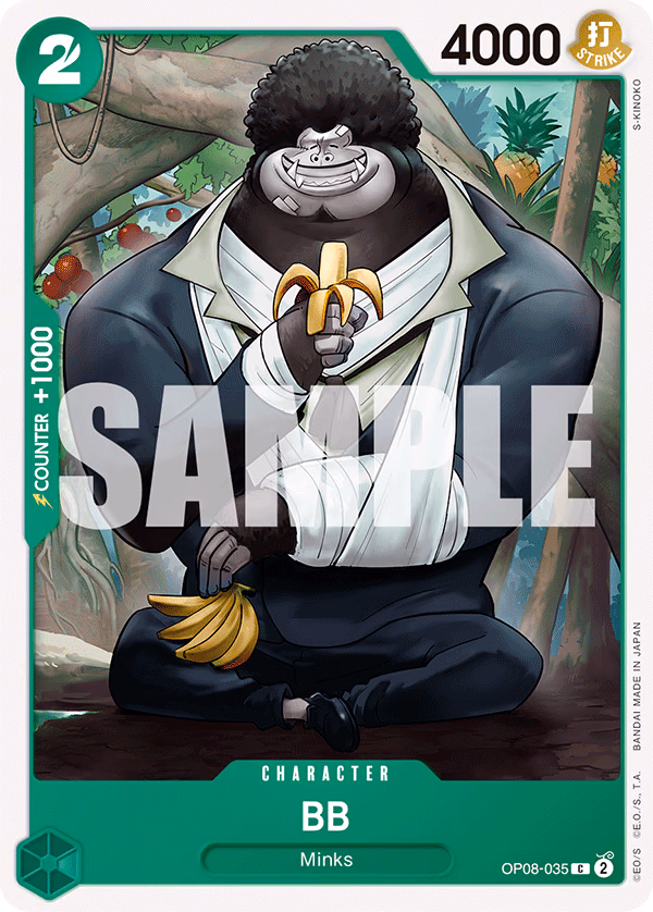 BB One Piece card (OP08-035, Two Legends)