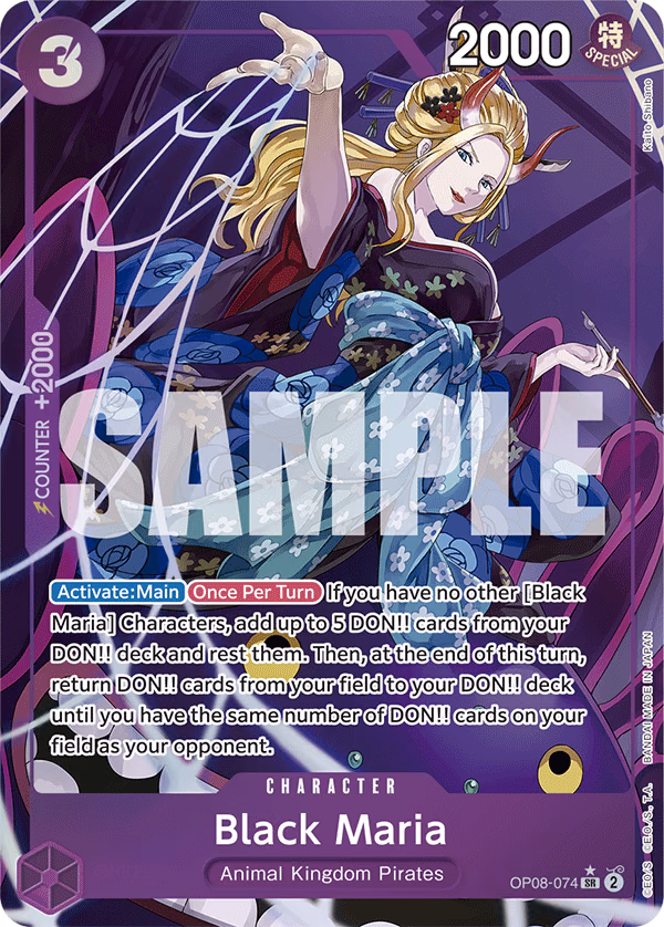 Black Maria (Parallel) One Piece card (OP08-074, Two Legends)