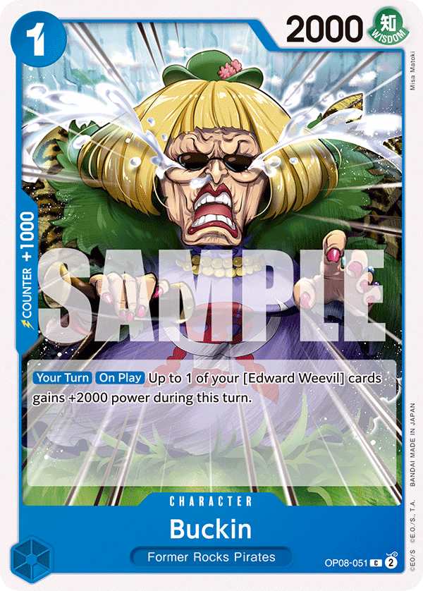 Buckin One Piece card (OP08-051, Two Legends)