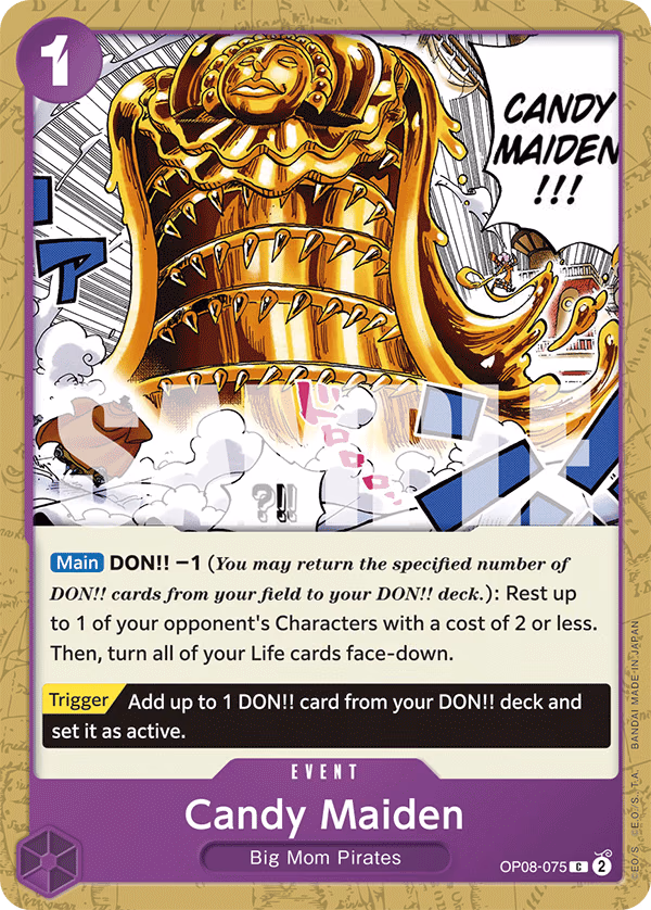 Candy Maiden One Piece card (OP08-075, Two Legends)