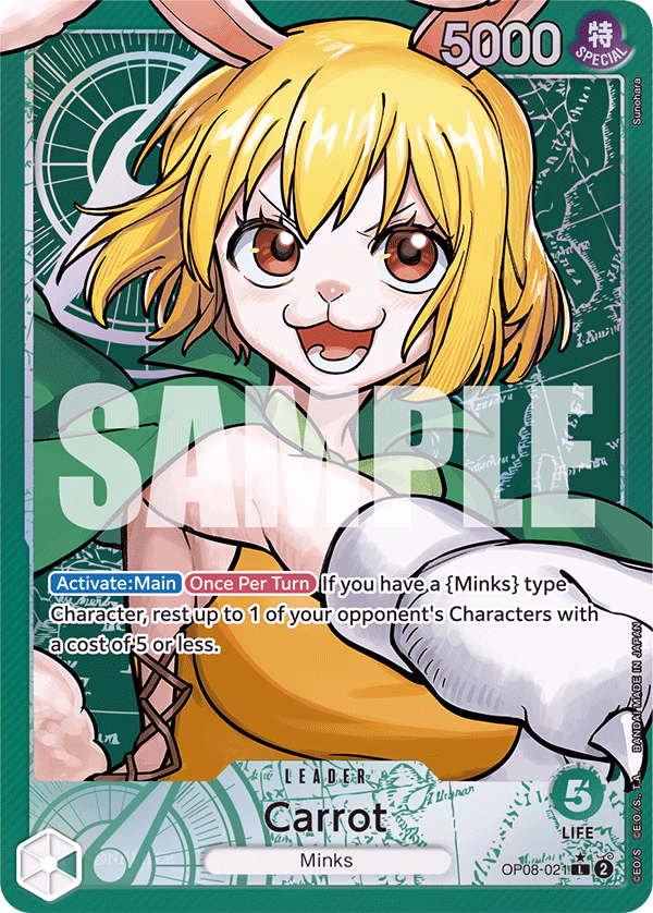 Carrot (Parallel) One Piece card (OP08-021, Two Legends)