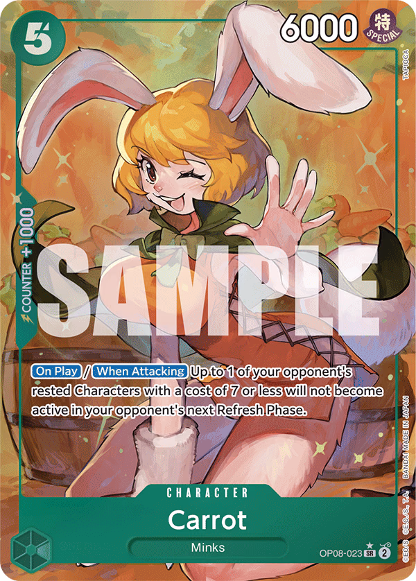 Carrot (Parallel) One Piece card (OP08-023, Two Legends)