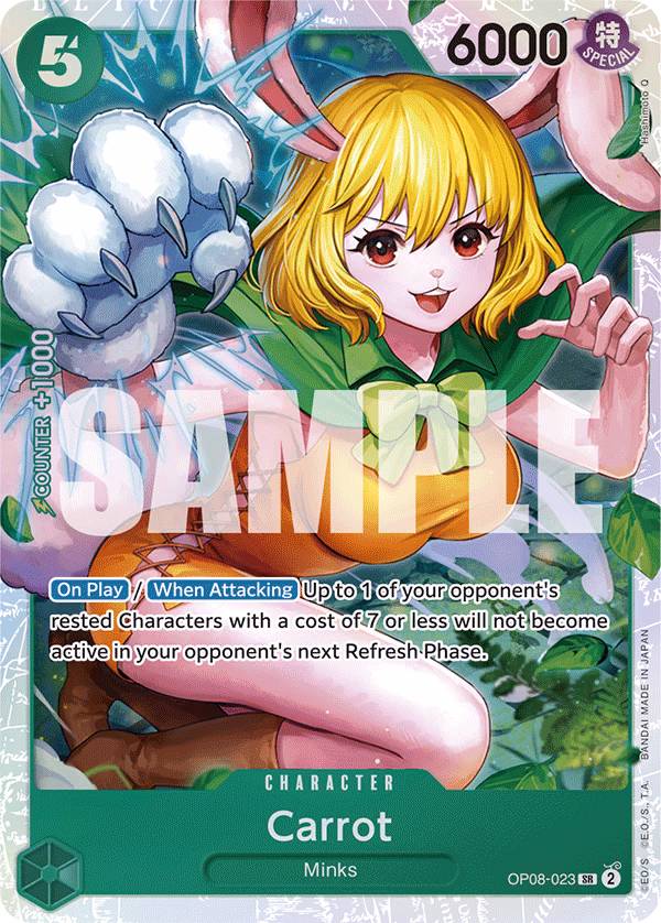 Carrot One Piece card (OP08-023, Two Legends)