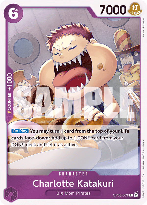 Charlotte Katakuri One Piece card (OP08-063, Two Legends)