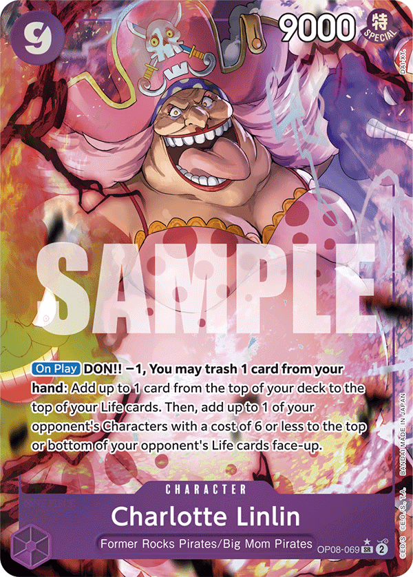 Charlotte Linlin (Parallel) One Piece card (OP08-069, Two Legends)