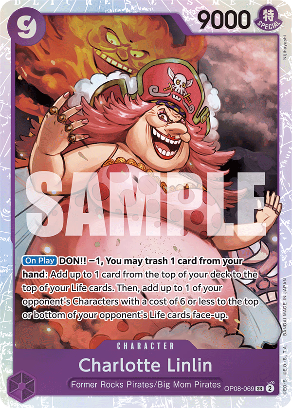 Charlotte Linlin One Piece card (OP08-069, Two Legends)