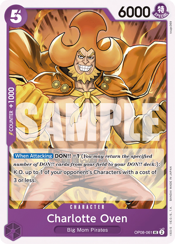 Charlotte Oven One Piece card (OP08-061, Two Legends)