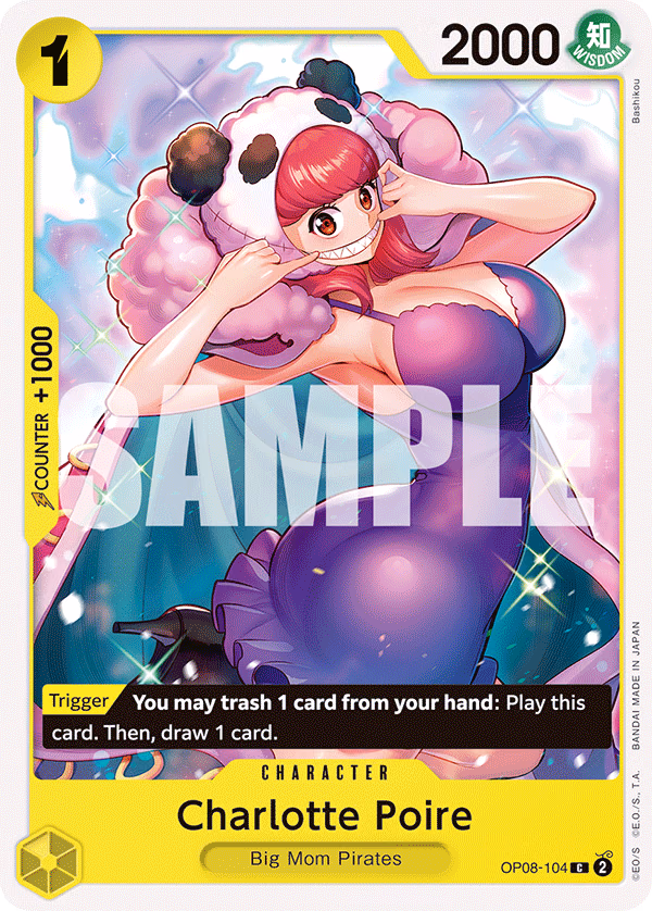 Charlotte Poire One Piece card (OP08-104, Two Legends)