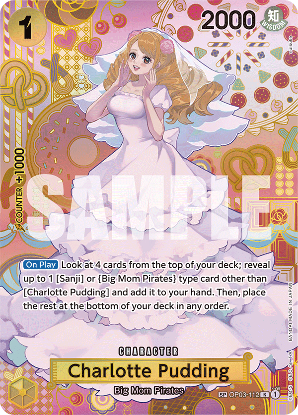 Charlotte Pudding (SP Card) One Piece card (OP03-112, Two Legends)