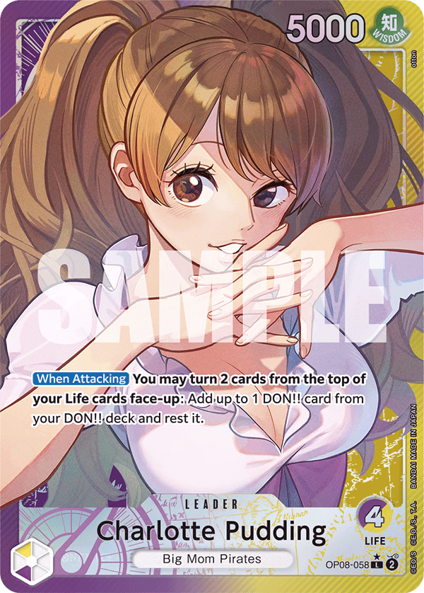 Charlotte Pudding (Parallel) One Piece card (OP08-058, Two Legends)