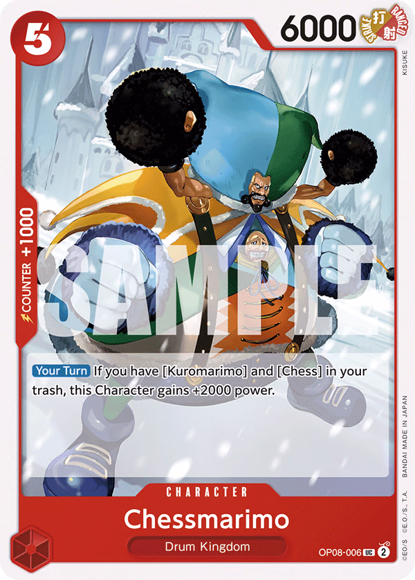 Chessmarimo One Piece card (OP08-006, Two Legends)