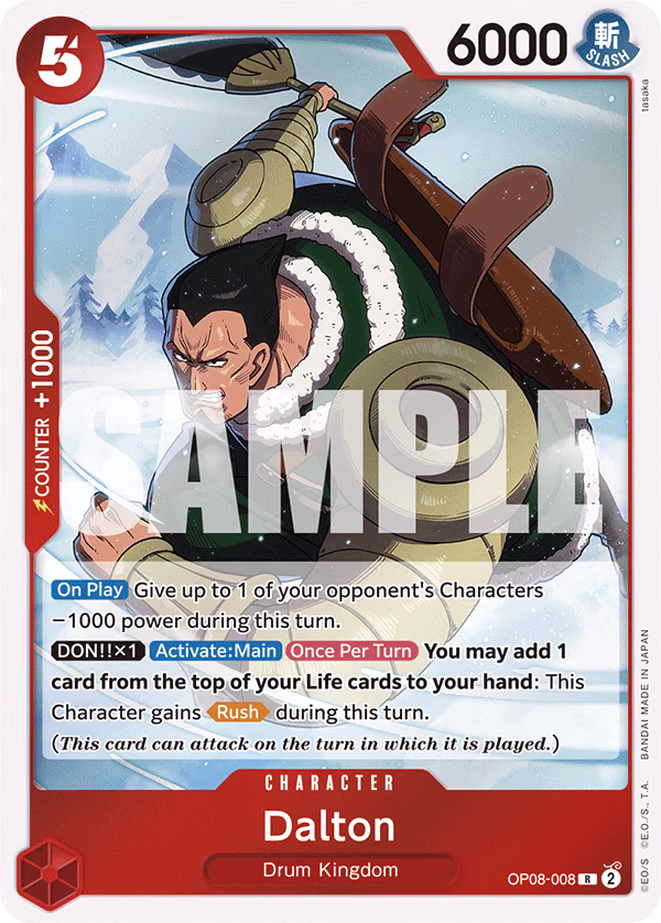 Dalton One Piece card (OP08-008, Two Legends)