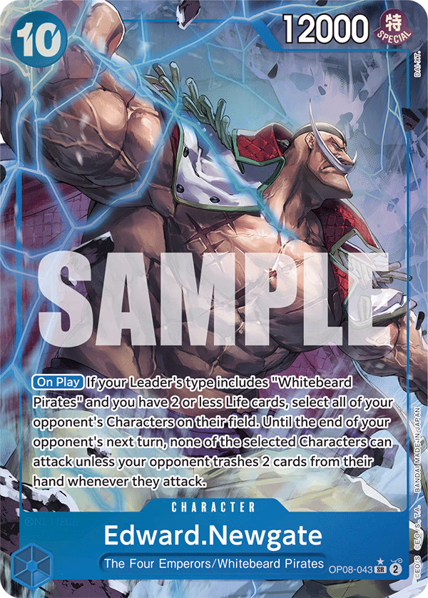 Edward.Newgate (Parallel) One Piece card (OP08-043, Two Legends)