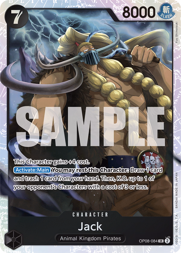Jack One Piece card (OP08-084, Two Legends)