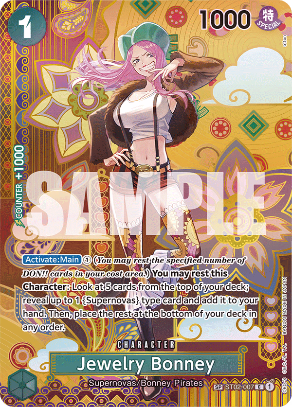 Jewelry Bonney (SP Card) One Piece card (ST02-007, Two Legends)