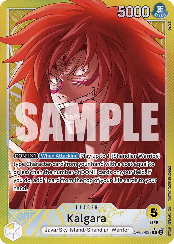 Kalgara (Parallel) One Piece card (OP08-098, Two Legends)