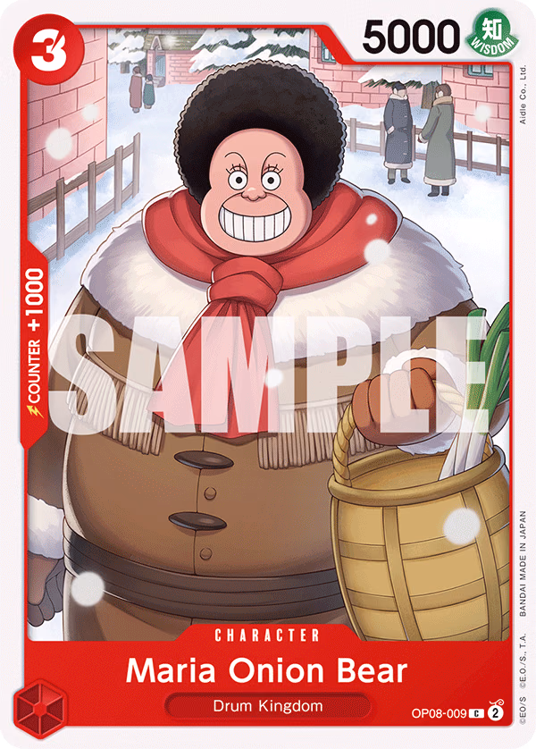 Maria Onion Bear One Piece card (OP08-009, Two Legends)