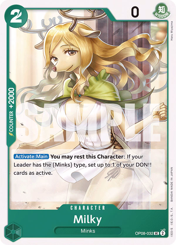 Milky One Piece card (OP08-032, Two Legends)
