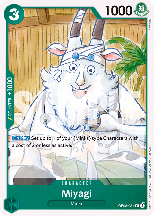Miyagi One Piece card (OP08-031, Two Legends)