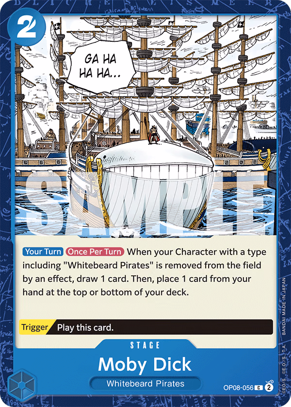Moby Dick One Piece card (OP08-056, Two Legends)