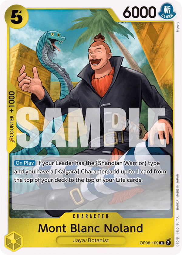 Mont Blanc Noland One Piece card (OP08-109, Two Legends)