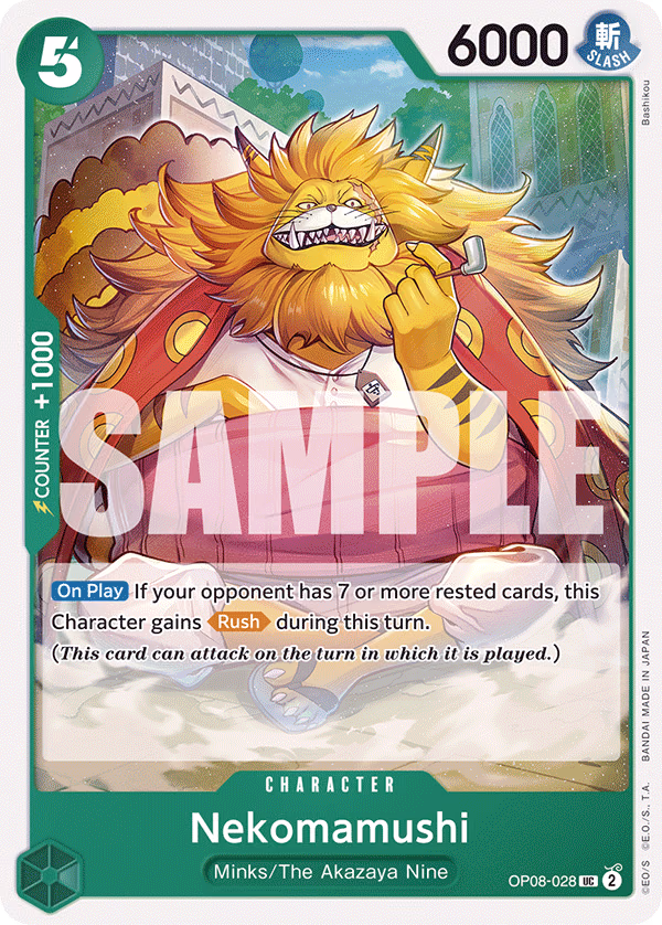 Nekomamushi One Piece card (OP08-028, Two Legends)
