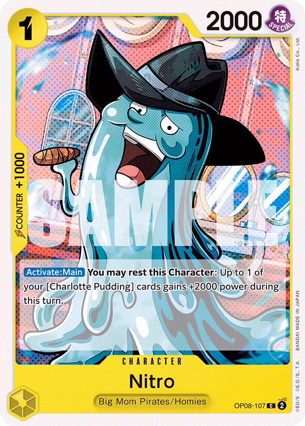 Nitro One Piece card (OP08-107, Two Legends)