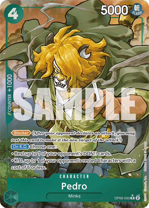 Pedro (Parallel) One Piece card (OP08-030, Two Legends)