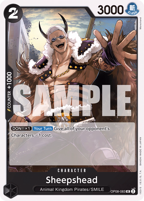 Sheepshead One Piece card (OP08-083, Two Legends)
