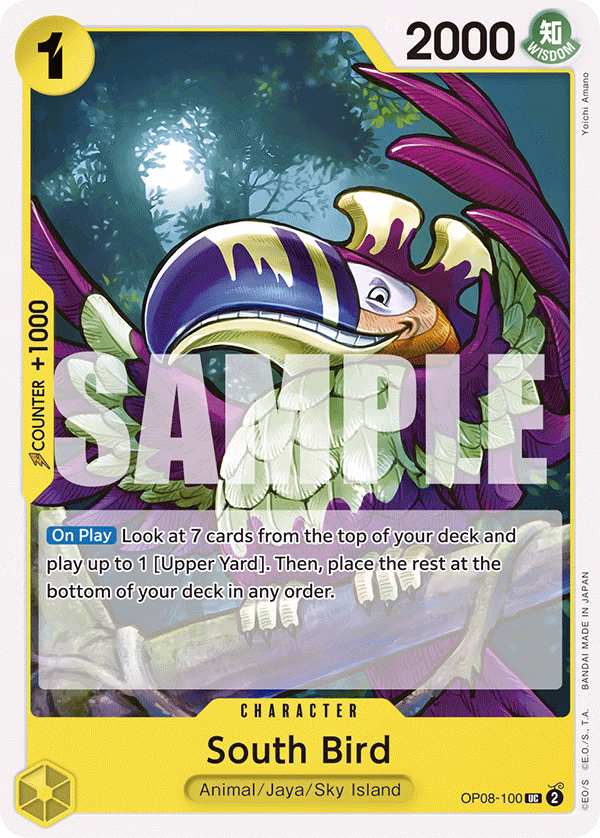 South Bird One Piece card (OP08-100, Two Legends)