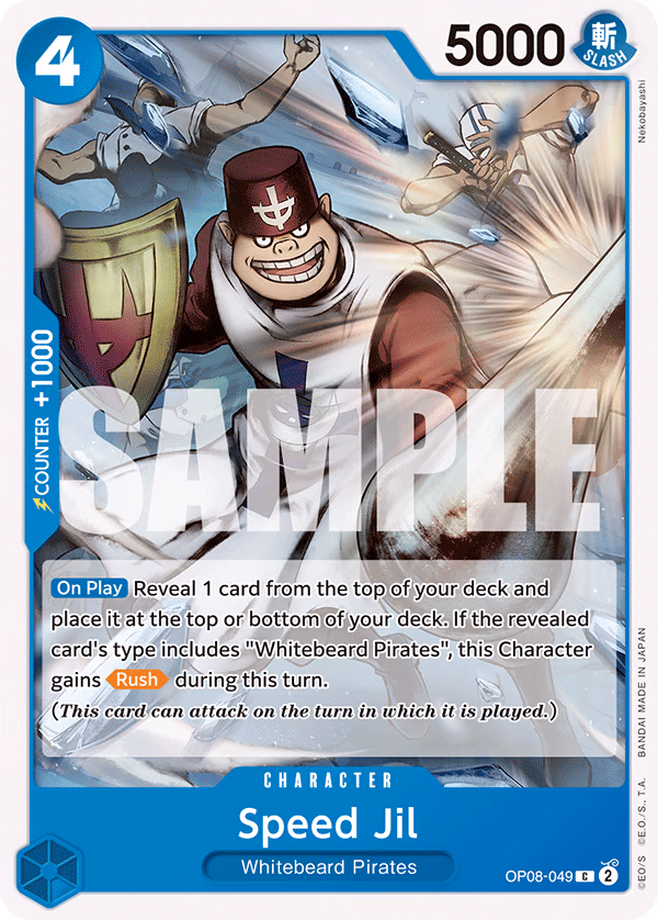 Speed Jil One Piece card (OP08-049, Two Legends)