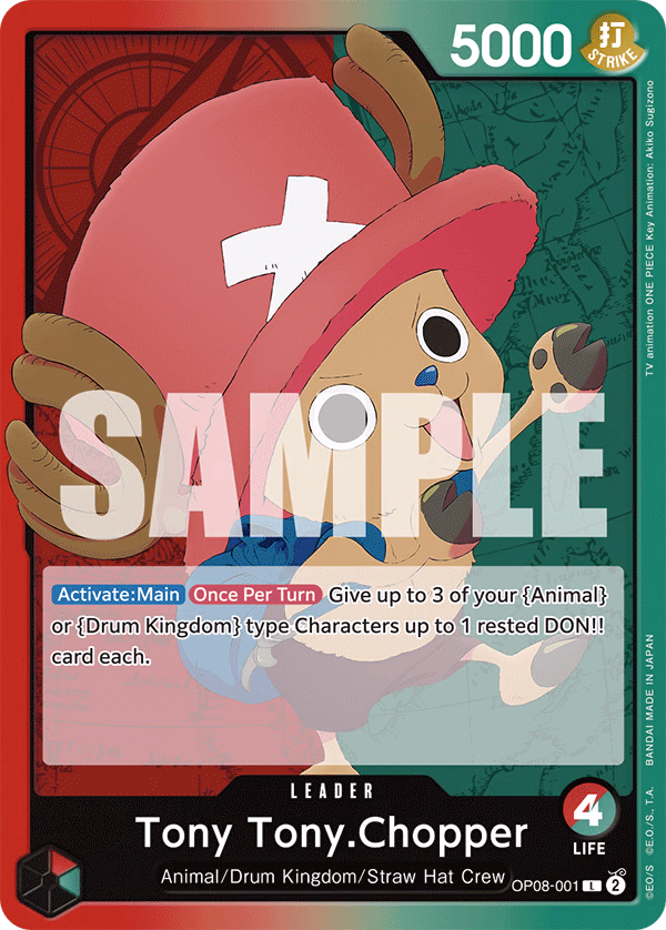 Tony Tony.Chopper One Piece card (OP08-001, Two Legends)