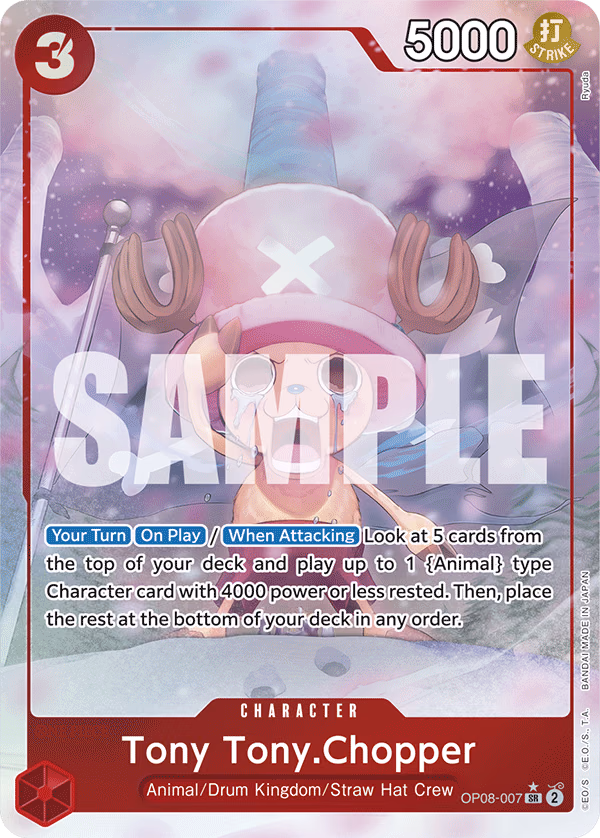 Tony Tony.Chopper (0070 Parallel) One Piece card (OP08-007, Two Legends)