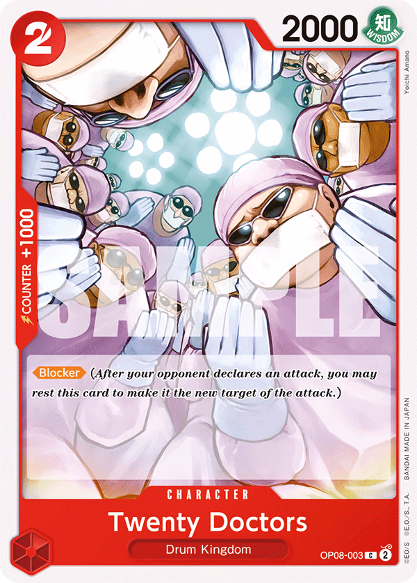 Twenty Doctors One Piece card (OP08-003, Two Legends)