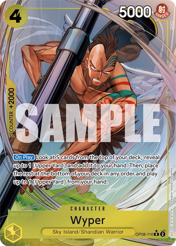 Wyper (Parallel) One Piece card (OP08-110, Two Legends)