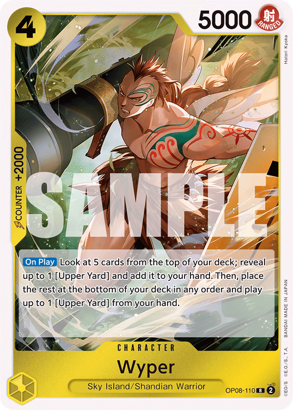 Wyper One Piece card (OP08-110, Two Legends)