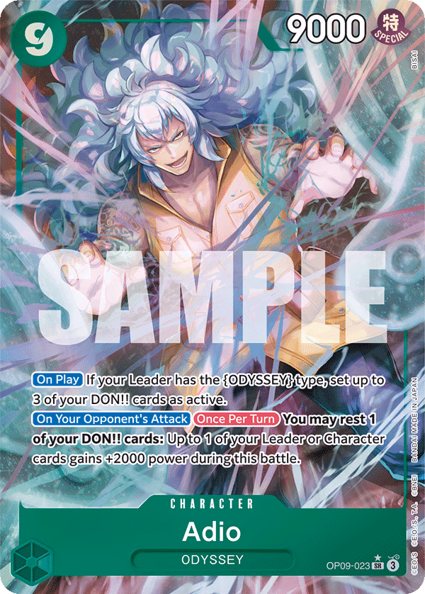 Adio (Parallel) One Piece card (OP09-023, Emperors in the New World)