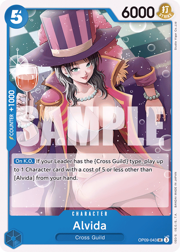 Alvida One Piece card (OP09-043, Emperors in the New World)
