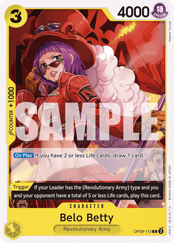 Belo Betty One Piece card (OP09-112, Emperors in the New World)