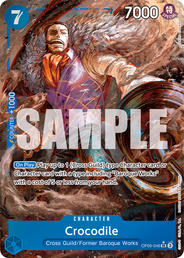 Crocodile (Parallel) One Piece card (OP09-046, Emperors in the New World)