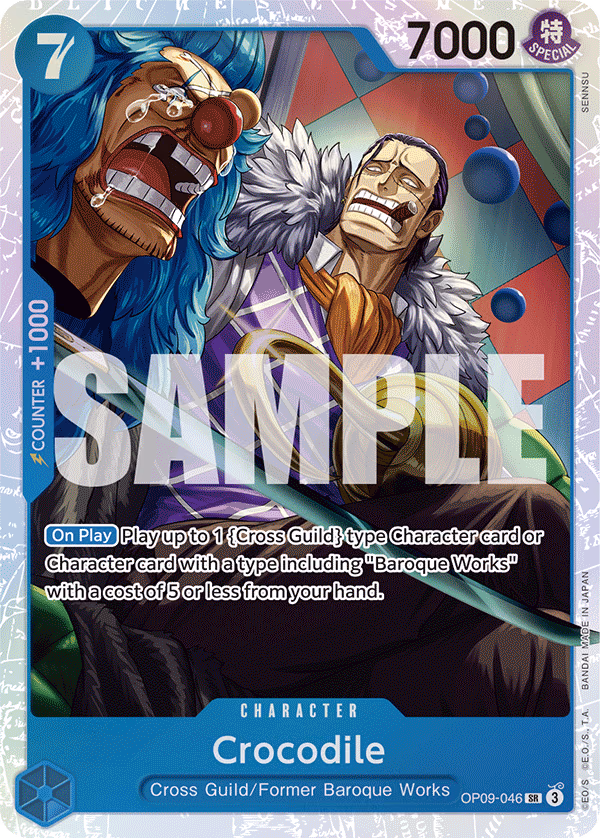 Crocodile One Piece card (OP09-046, Emperors in the New World)