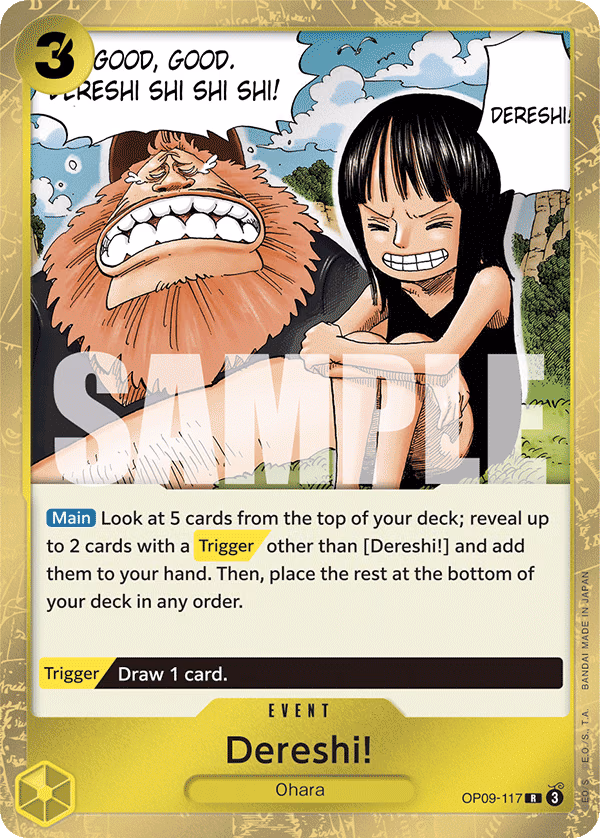 Dereshi! One Piece card (OP09-117, Emperors in the New World)