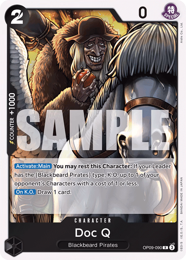 Doc Q One Piece card (OP09-090, Emperors in the New World)
