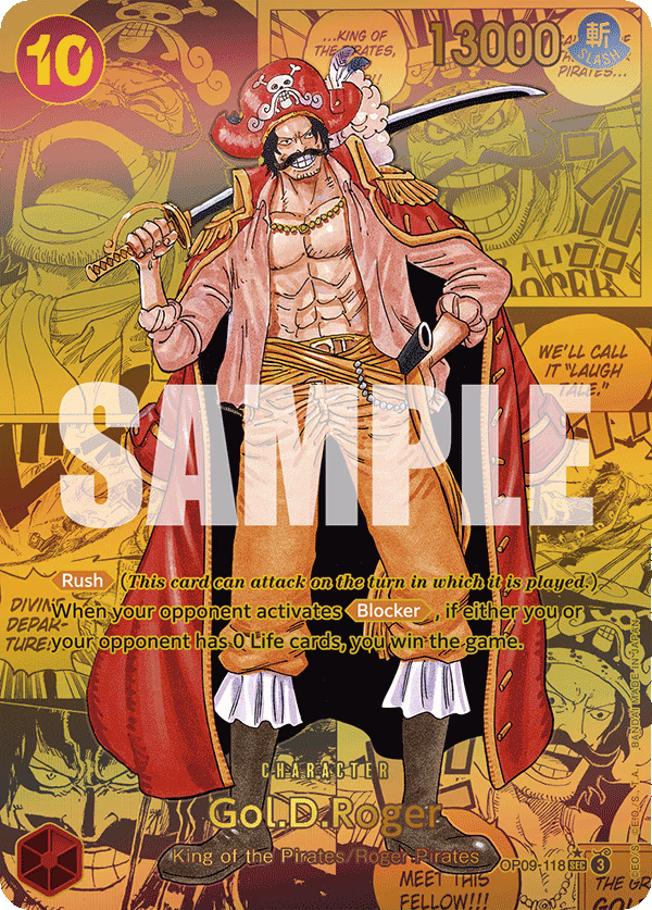 Gol.D.Roger (Manga) One Piece card (OP09-118, Emperors in the New World)