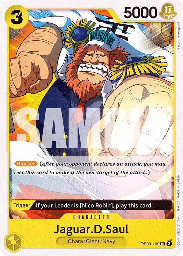 Jaguar.D.Saul One Piece card (OP09-109, Emperors in the New World)