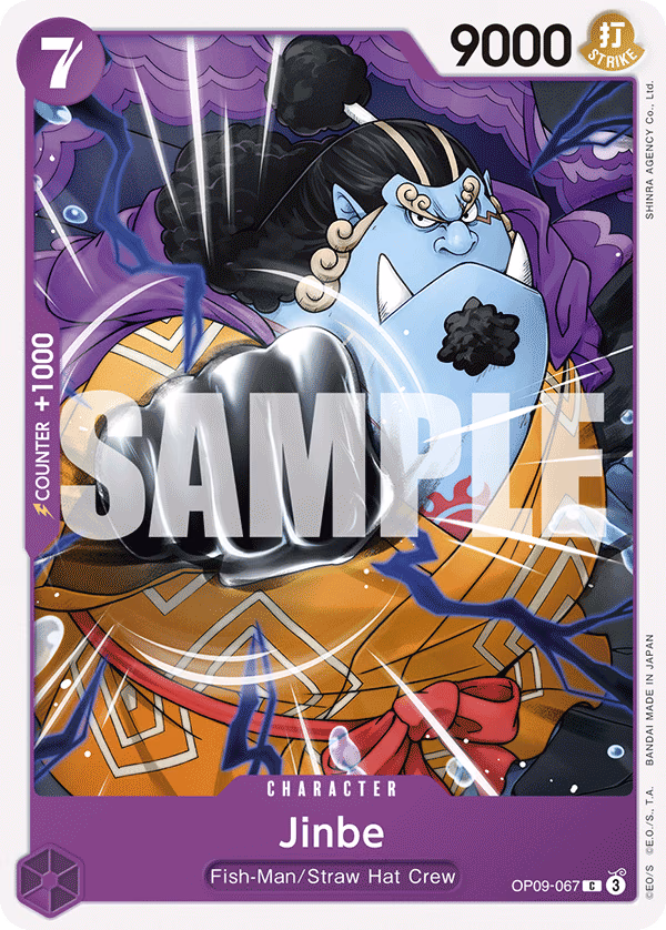 Jinbe One Piece card (OP09-067, Emperors in the New World)