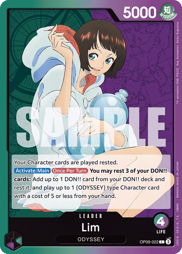 Lim One Piece card (OP09-022, Emperors in the New World)