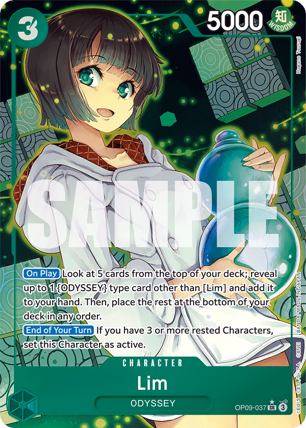 Lim (Parallel) One Piece card (OP09-037, Emperors in the New World)